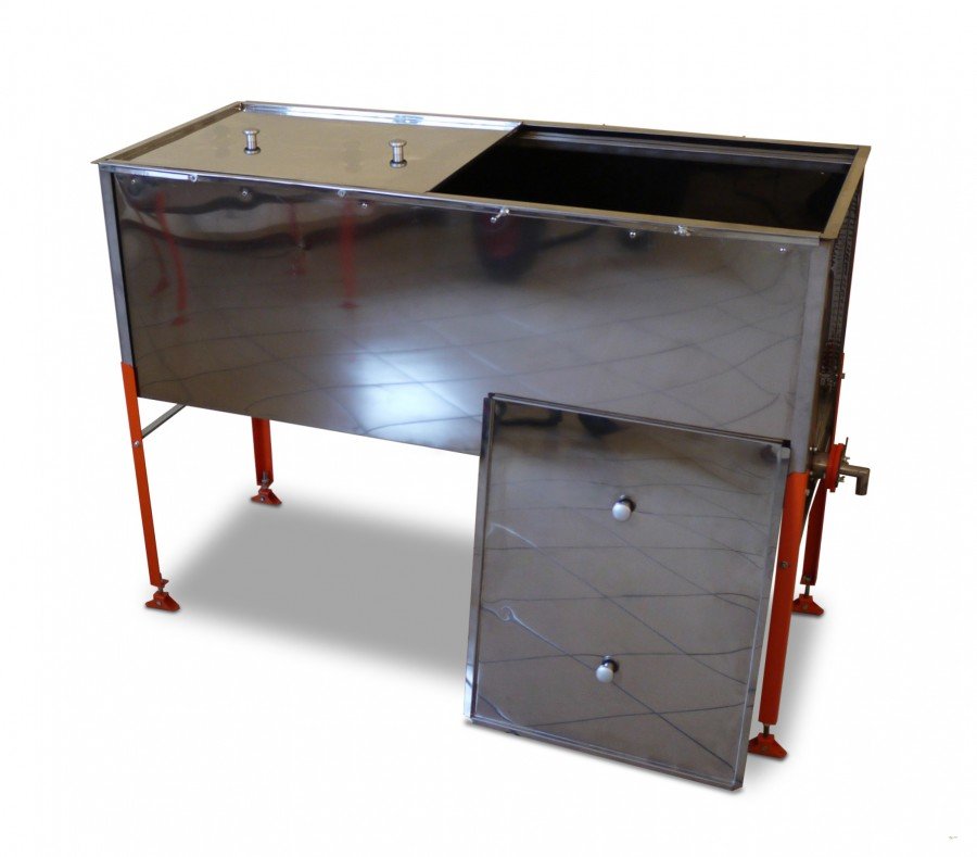 Atvākojamais galds - tvaika vaska kausētava 1,27m ar diviem groziem (nerūsējošā tērauda)