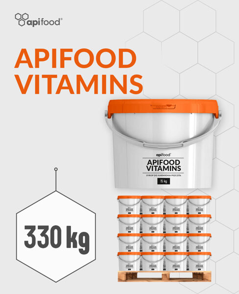 Apifood VITAMINS invertsīrups spaiņos / 15kg x 22gb. / 330kg