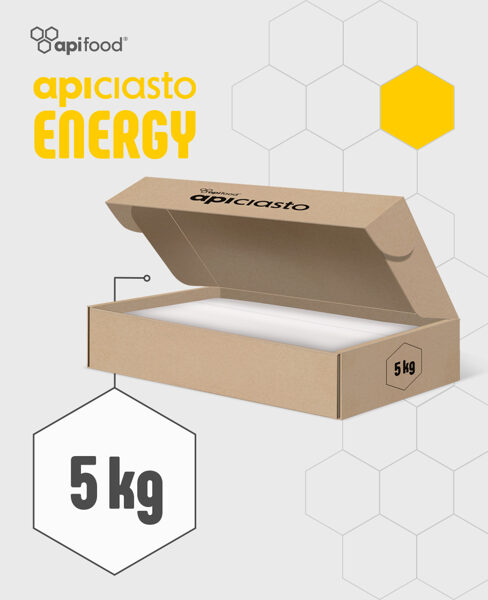 Apiciasto ENERGY kandijs bitēm / 5kg x 1gb / 5kg