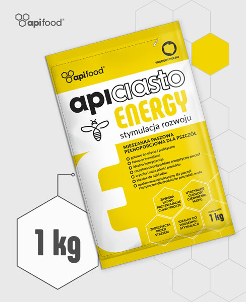 Apiciasto ENERGY kandijs bitēm / 1kg x 1gb / 1kg