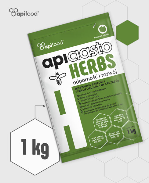 Apiciasto HERBS kandijs bitēm / 1kg x 1gb / 1kg