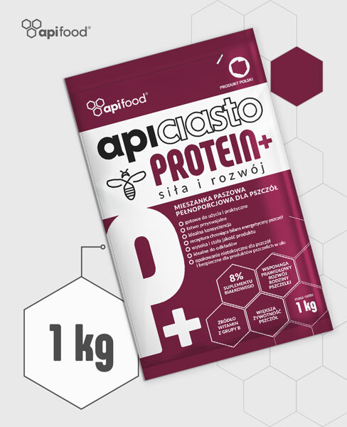 Apiciasto PROTEIN+ kandijs bitēm / 1kg x 1gb / 1kg