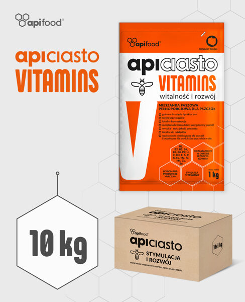 Apiciasto VITAMINS kandijs bitēm / 1kg x 10gb / 10kg